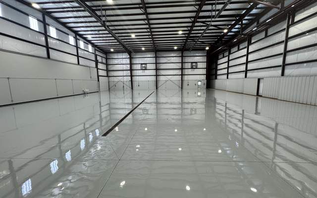 Epoxy and concrete floor coating