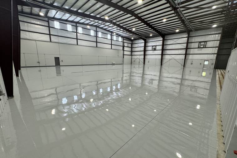 On-site industrial painting project